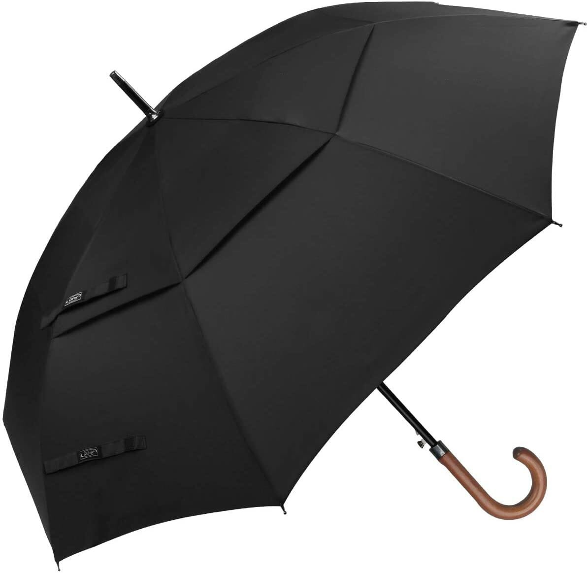Black windproof golf umbrella