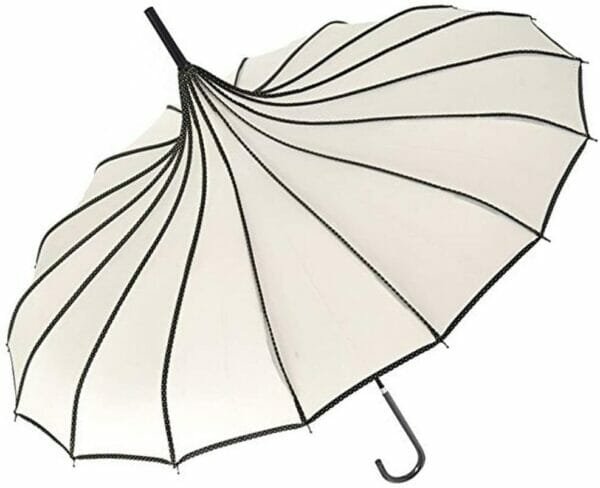 Fashion umbrella White close up of pagoda peak fashion umbrella