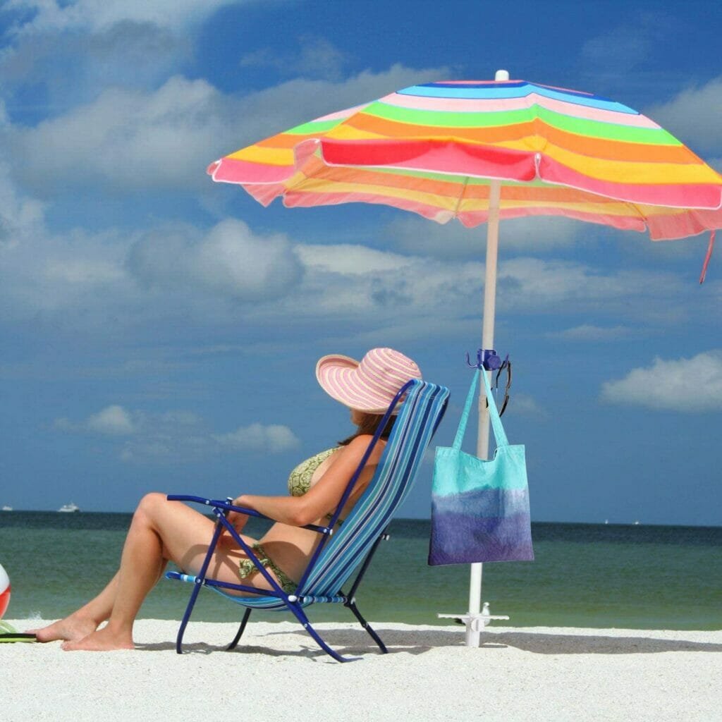 Rainbow beach umbrella