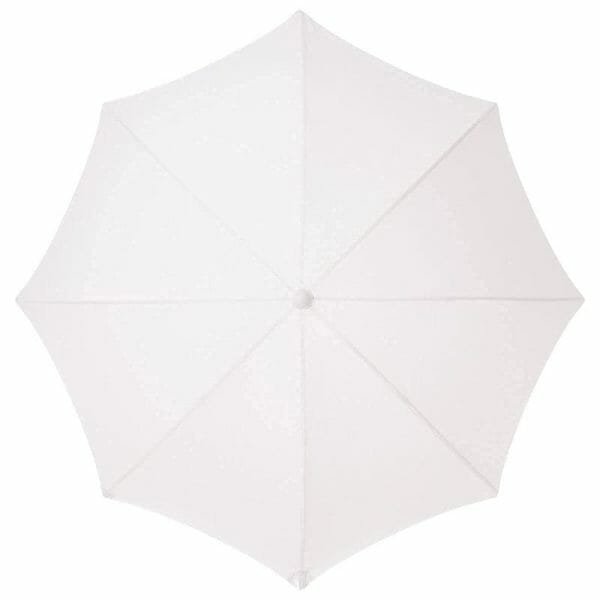 A 5.5 Ft Fringe Cotton Beach Umbrella on a white background.