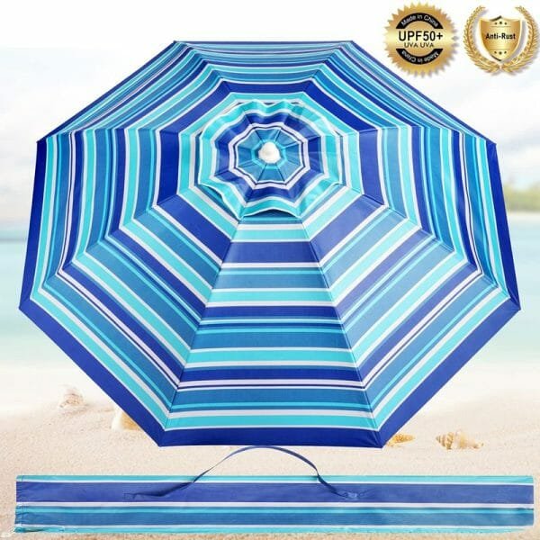 An Aluminum Beach Umbrella | ARDECO on the beach.