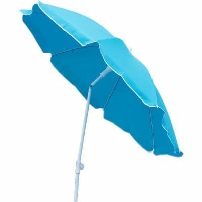a blue umbrella