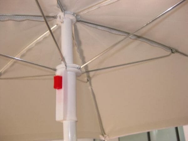 A 1.2M Polyester Beach Umbrella with a red handle.