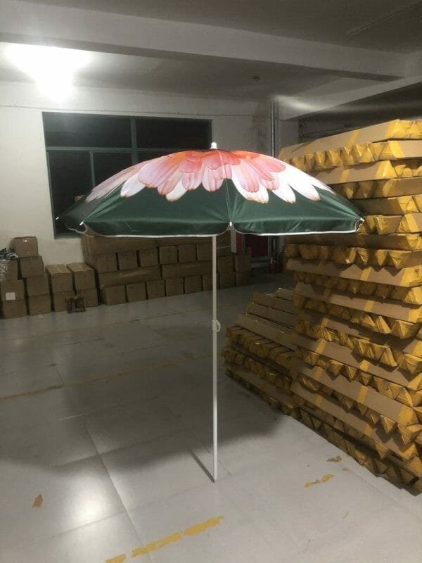 a close up of an umbrella