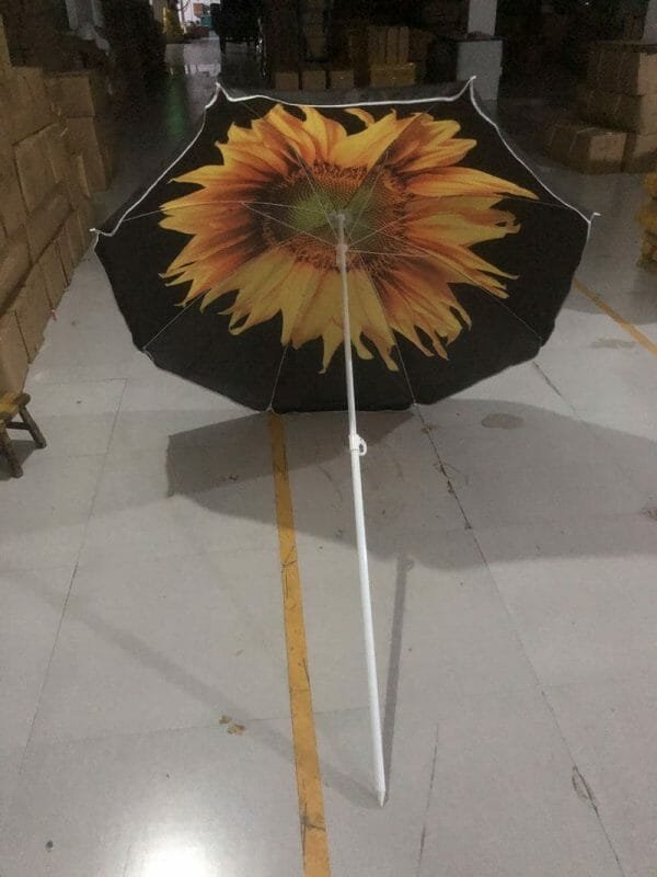 a close up of an umbrella