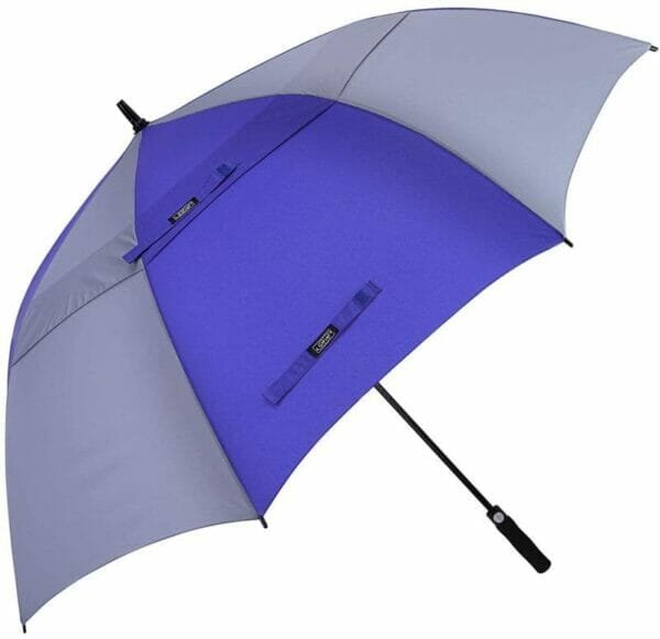 A 32inch Double Layer Golf Umbrella is open on a white background.