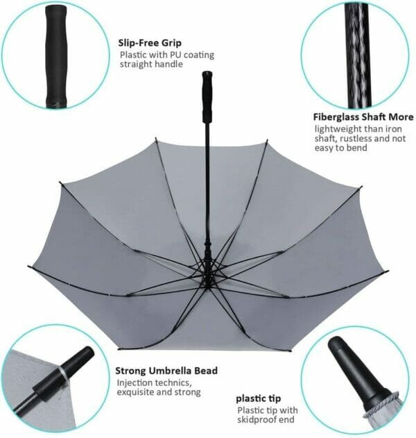 a close up of an umbrella