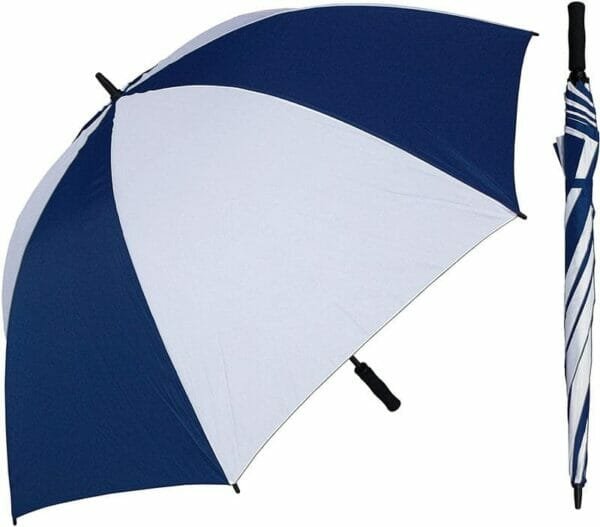 A 30 inch Manual Open Golf Umbrella Two Color on a white background.