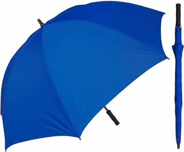 a blue umbrella