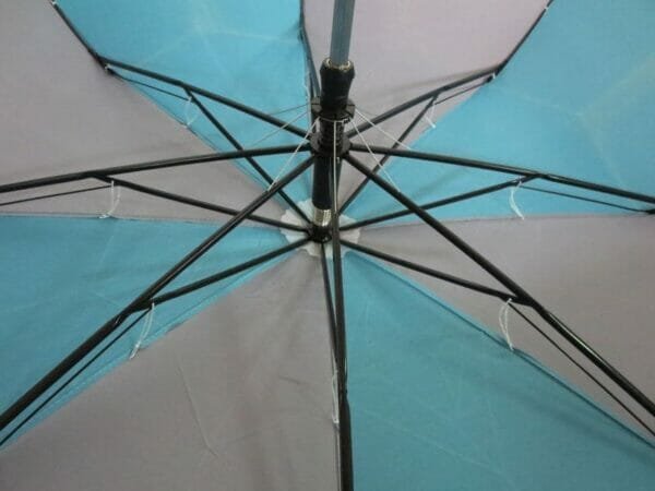 a blue umbrella