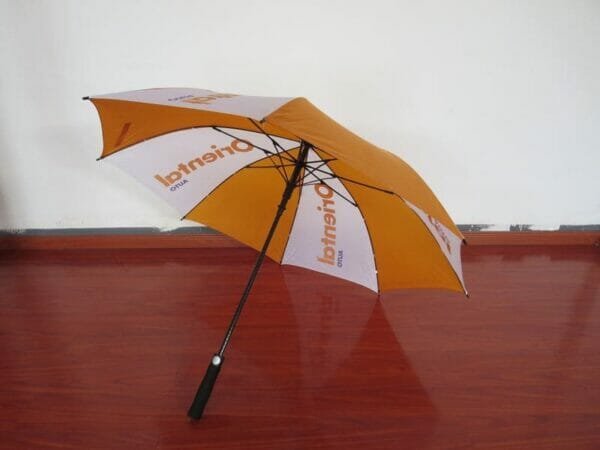 a close up of an umbrella