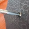 A 27in Aluminum Single Layer Auto Golf Umbrella with a metal handle.
