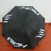 A 27inch Manual Open Golf Umbrella with a white logo on it.