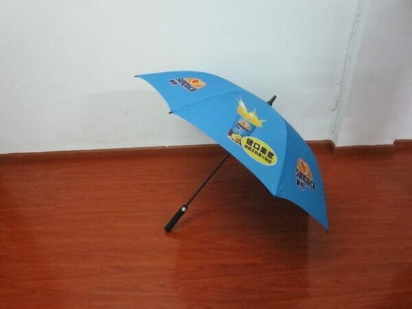 a blue umbrella