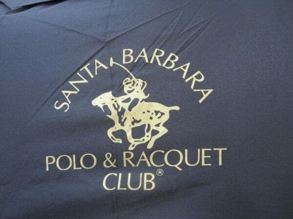 Santa Barbara 27inch Fold Golf Umbrella logo.