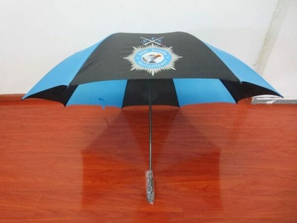 a blue umbrella