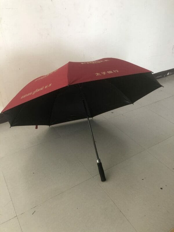 a close up of an umbrella