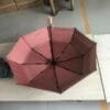 Double Layer Metal Black Coated Manual Umbrella | ARDECO - Image 19