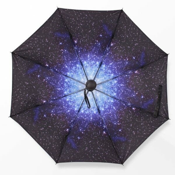 a purple umbrella