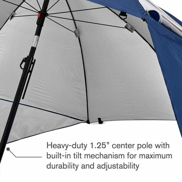 a close up of an umbrella