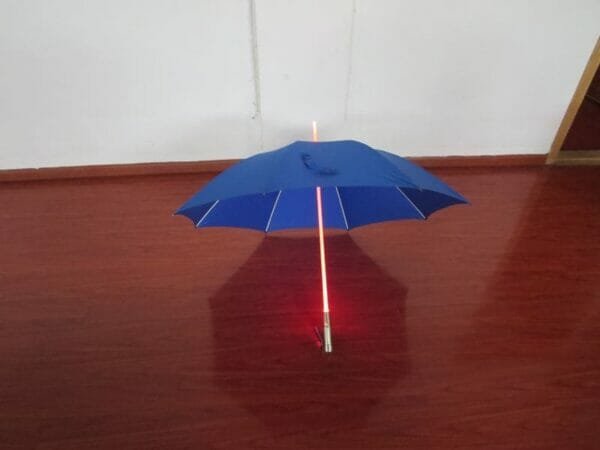 a blue umbrella