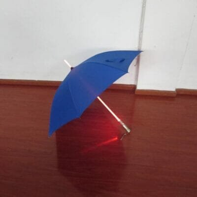 a blue umbrella