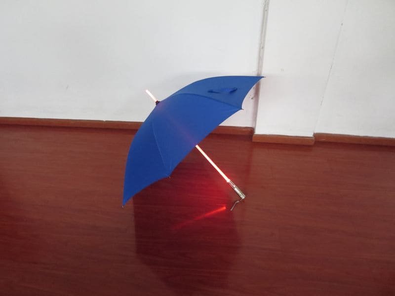 a blue umbrella