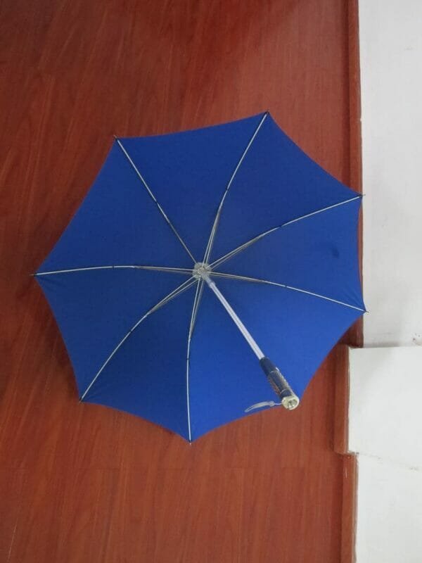 a blue umbrella