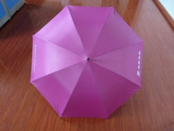 a pink umbrella