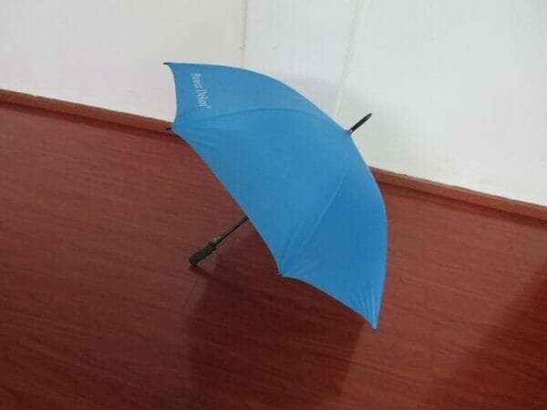 a blue umbrella