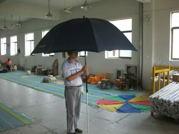 a person holding an umbrella