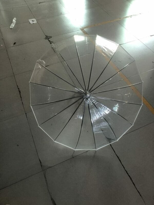 a close up of an umbrella