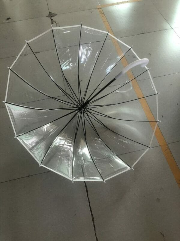 a close up of an umbrella