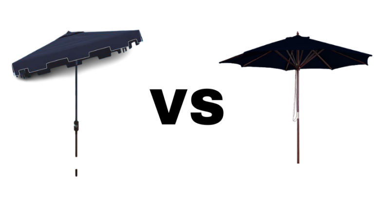 patio umbrella vs market umbrella
