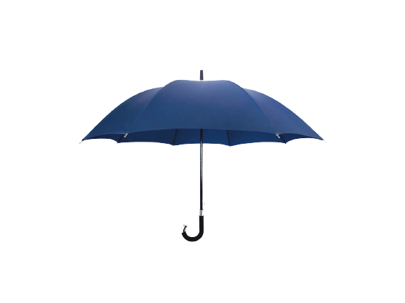 a blue umbrella in the rain