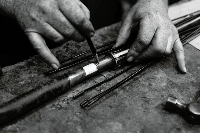The First Steel Ribbed Umbrella