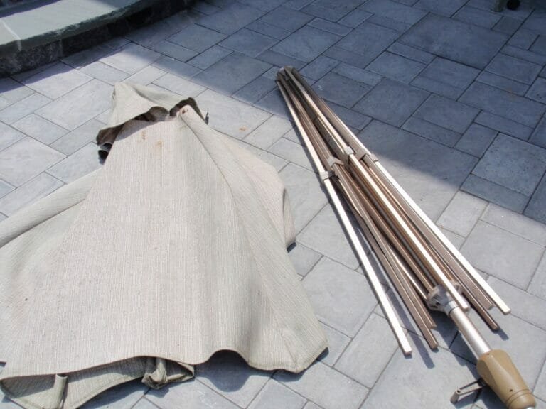 how to clean umbrella fabric