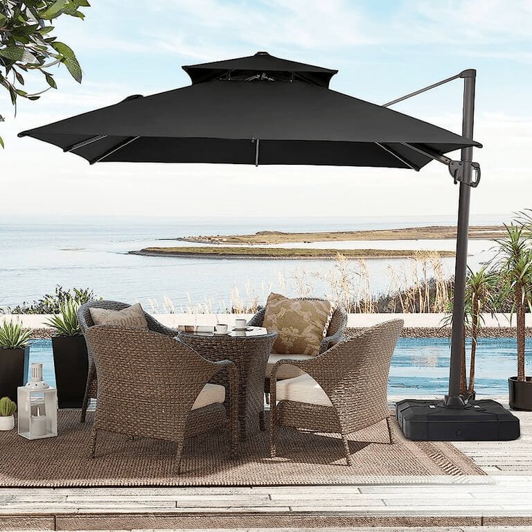 The Offset Umbrella Is Another Type of Outdoor Luxury