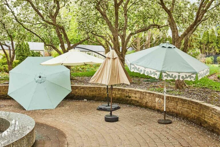 outdoor umbrella types